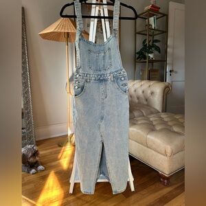 Denim midi dress